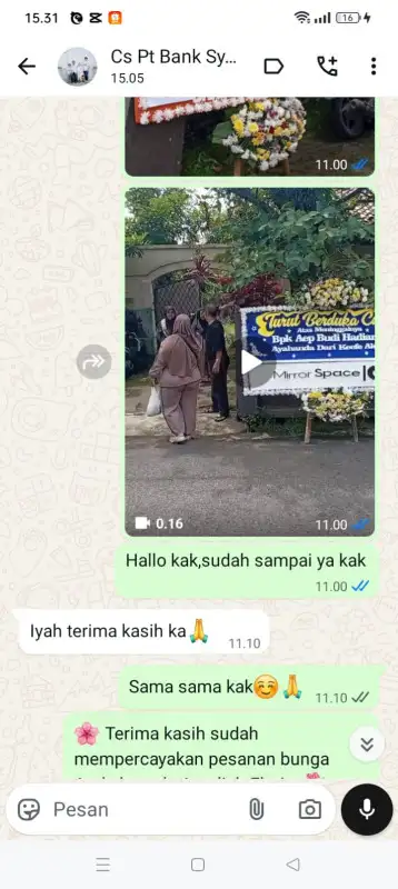 Testimonial Papan Bunga NGAWI